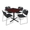 Cain Cain Square Table & Chair Set, Wood, Metal, Polypropylene Top TB3636MH44BK - alternate 1